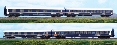 ACME 55279 - H0 - 2-tlg. Set Schlafwagen TEN, Ep. IV, FS/SNCB